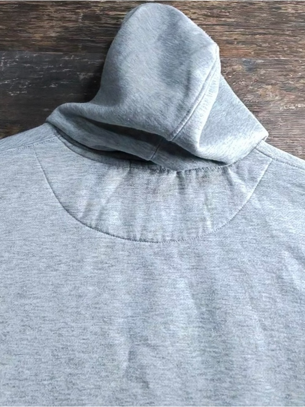 Blue Ice Men's Pullover Hoodie in Light Gray with Kangaroo Pocket - Picture 6 of 7